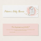 素敵なハロウィーン赤ちゃんシャワー測定ベリーカード (正面&裏面)