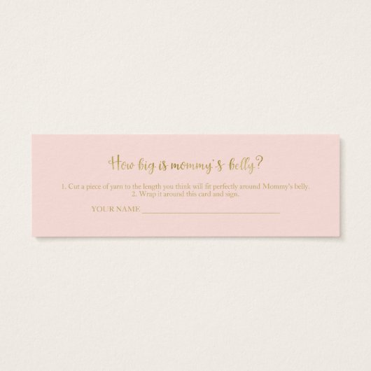 素敵なハロウィーン赤ちゃんシャワー測定ベリーカード (裏面)