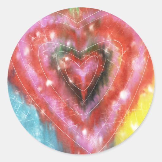 素敵なハートのシール ラウンドシール (正面)