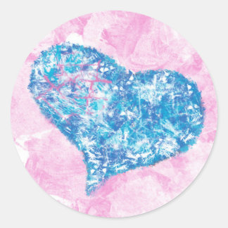 素敵なハートのシール ラウンドシール