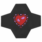 素敵なハートキスサッカーボール サッカーボール (フラット)