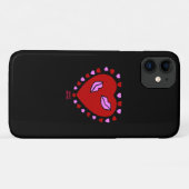 素敵なハートキスApple iPhone 11ケース Case-Mate iPhoneケース (裏面(横))