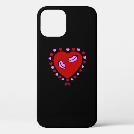 素敵なハートキスApple iPhone 12ケース Case-Mate iPhoneケース (裏面)