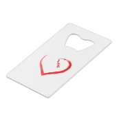 素敵なハート クレジットカード栓抜き (裏面アングル)