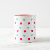 素敵なハート ツートーンマグカップ (中央)