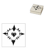 素敵なハート ラバースタンプ (押印)