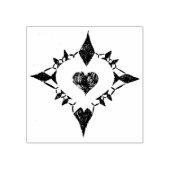 素敵なハート ラバースタンプ (インプリント)