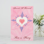 素敵なハート 便箋 (スタンド正面)