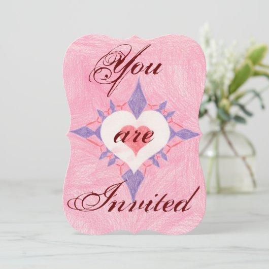 素敵なハート 招待状 (スタンド正面)