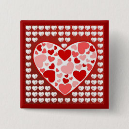 素敵なハート 缶バッジ