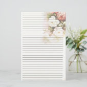 素敵なバラが並んだ文房具紙 便箋 (スタンド正面)