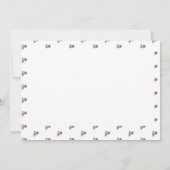 素敵なバラの花考える柄のあなたよ！ 招待状 (裏面)