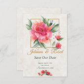 素敵なバラガーデン予算 セーブザデート (正面/裏面)