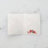 素敵なバラガーデン結婚予算 サンキューカード (内部)