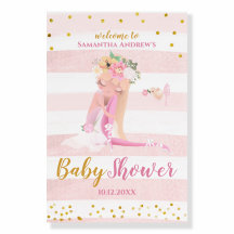 素敵なバレリーナと可愛い鳥の赤ちゃんシャワー