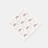 素敵なバンニー。 スタンダードカクテルナプキン (角)