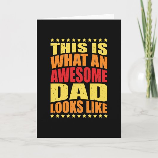 素敵なパパ名言 クールな名言 お父さんへ カード (正面)