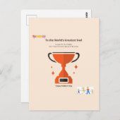 素敵なパパ ポストカード (正面/裏面)