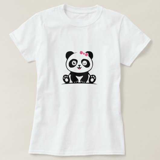 素敵なパンダ Tシャツ (デザイン正面)