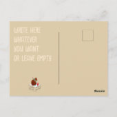 素敵なパーティーのお礼に最適な洋梨のイラスト ポストカード (裏面)