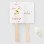 素敵なヒマワリ結婚の花瓶 ハンドファン (正面&裏面)