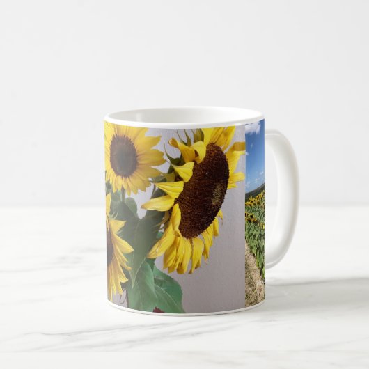 素敵なヒマワリ コーヒーマグカップ (正面右)