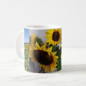 素敵なヒマワリ コーヒーマグカップ (正面左)