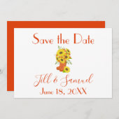 素敵なヒマワリ セーブザデート (正面/裏面)