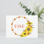 素敵なヒマワリRSVP 招待状 (スタンド正面)