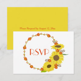 素敵なヒマワリRSVP 招待状