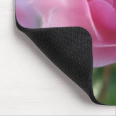 素敵なピンクのバラの花あなたの名前を追加 マウスパッド (コーナー)