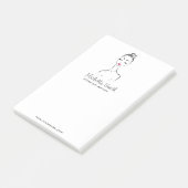 素敵なピンクの唇メイクアップアーティストブランディング ポストイット (アングル)