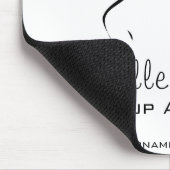 素敵なピンクの唇メイクアップアーティストブランディング マウスパッド (コーナー)