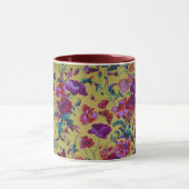 素敵なフィリップ・ジェイコブスファブリックコーンポピーのマグカップ マグカップ (中央)