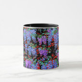 素敵なフィリップ・ヤコブス生地の藤のマグカップ マグカップ (中央)