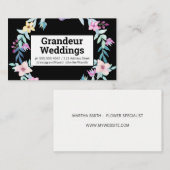 素敵なフラワーアレンジメント 名刺 (正面/裏面)