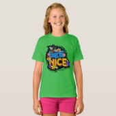 素敵なフローラカラフル花 Tシャツ (正面フル)