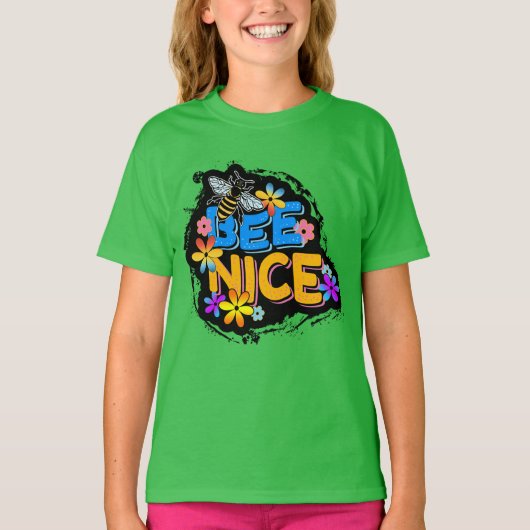 素敵なフローラカラフル花 Tシャツ (正面)