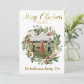 素敵なフローラフォトリースクリスマスカード シーズンカード (スタンド正面)