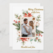 素敵なフローラフォトリースクリスマスカード シーズンカード (正面/裏面)