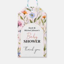 素敵なフローラベビーシャワー ギフトタグ