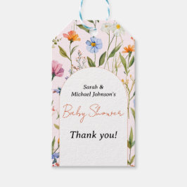 素敵なフローラベビーシャワー ギフトタグ