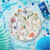 素敵なフローラベビーシャワー ペーパープレート (パーティー)