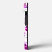 素敵なフローラ水色ケースメイトiPhoneケース Case-Mate iPhoneケース (裏面 / 左)