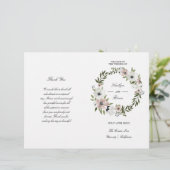 素敵なフローラ – 結婚式のプログラム (スタンド正面)