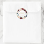 素敵なブルゴーニュフローラキンセアニェラシール ラウンドシール (バッグ)