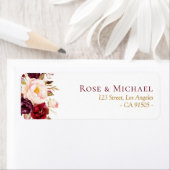 素敵なブルゴーニュフローラ住所 シール (インサイチュ)