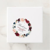 素敵なブルゴーニュ感謝していフローラユーブライダルシャワー フェイバータグ (インサイチュ)