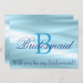 素敵なブルーの花嫁の提案 招待状 (正面/裏面)