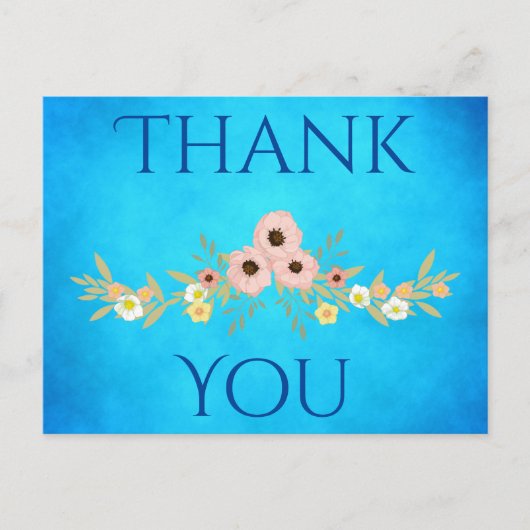 素敵なブルーをありがとう ポストカード (正面)